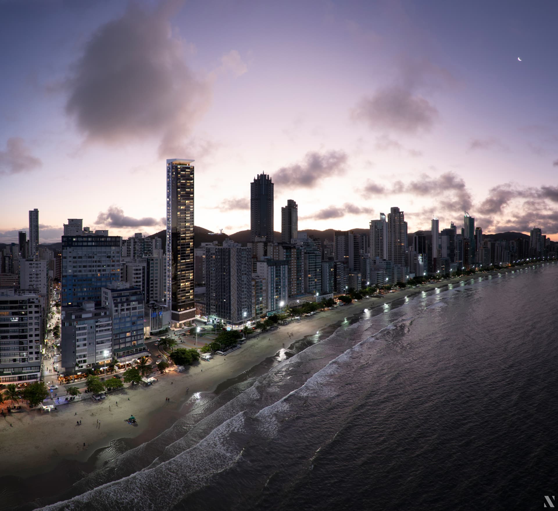 Apartamento frente mar no Harmony, com 4 suítes, 200m² e lazer completo - Imagem 1