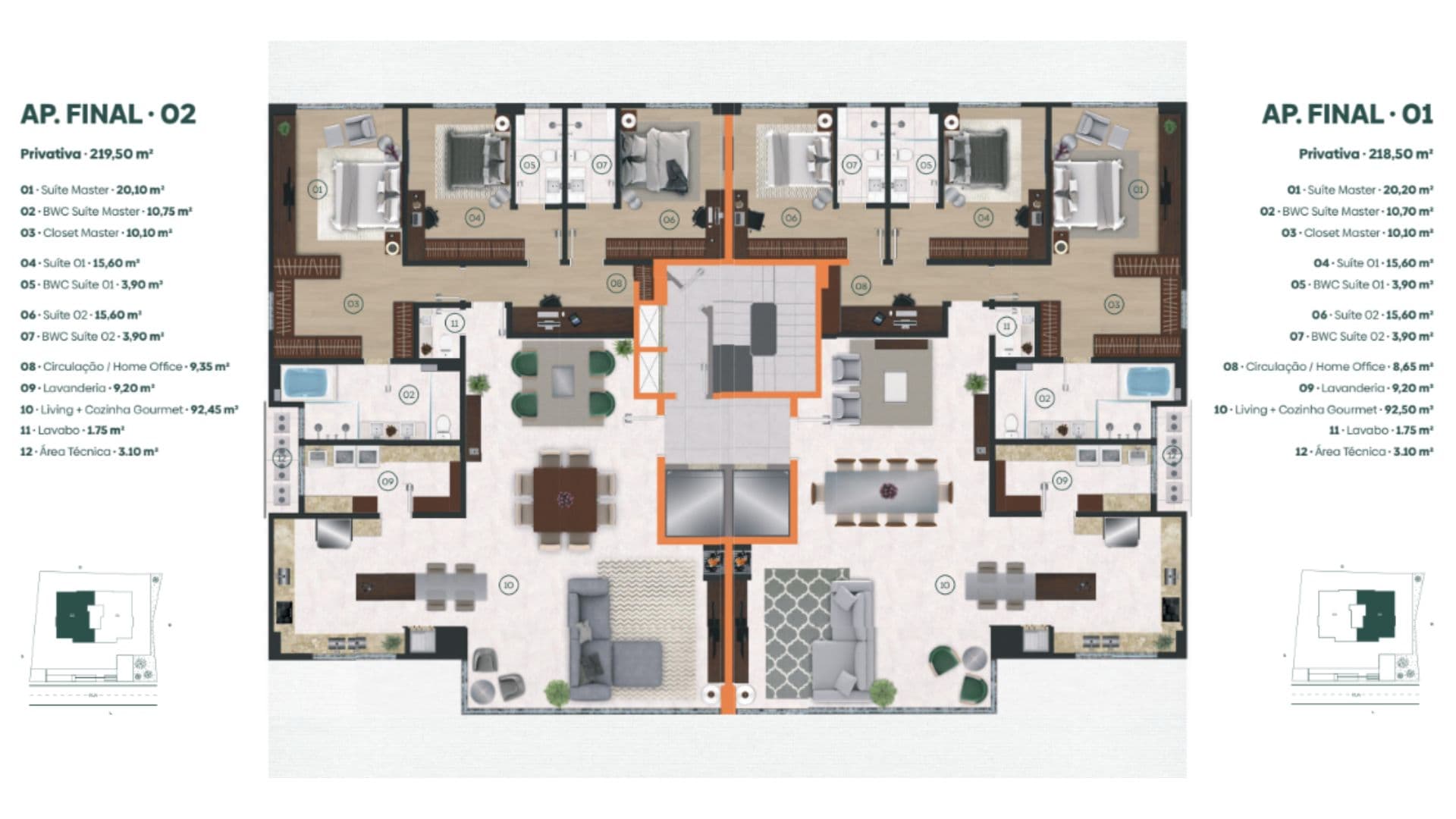 Apartamento de Alto Padrão no Jardim de Monet | 3 Suítes, 219m², Lazer Completo – Rio do Sul - Imagem 4